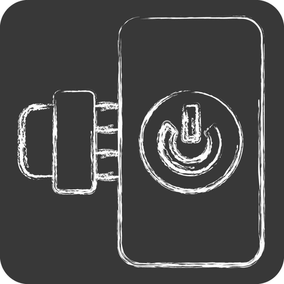Icon Smart Plug. related to Smart Home symbol. chalk Style. simple design editable. simple illustration vector