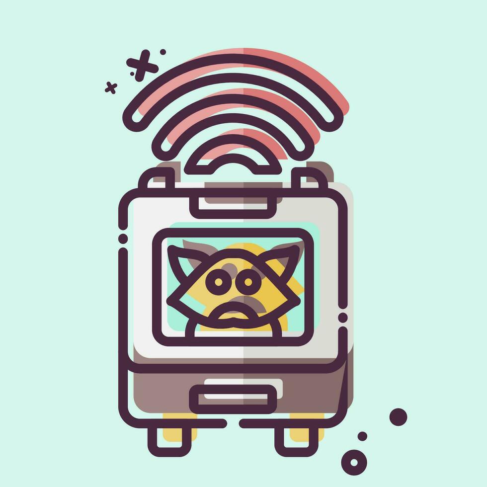 Icon Pet Bag. related to Smart Home symbol. MBE style. simple design editable. simple illustration vector