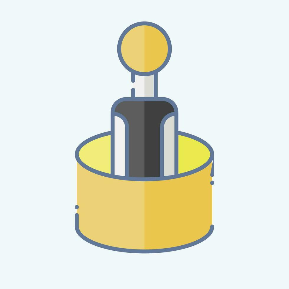 Icon Gum Smart Toothbrush. related to Smart Home symbol. doodle style. simple design editable. simple illustration vector