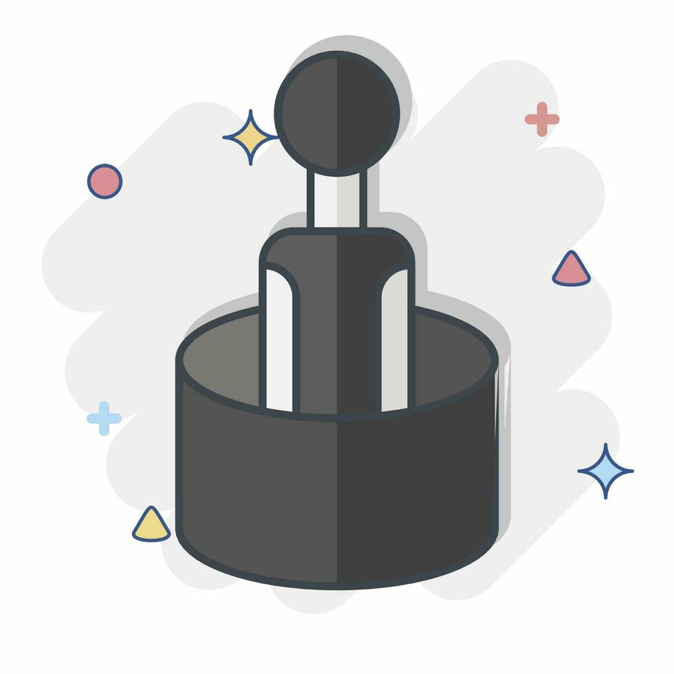 Icon Gum Smart Toothbrush. related to Smart Home symbol. comic style. simple design editable. simple illustration vector
