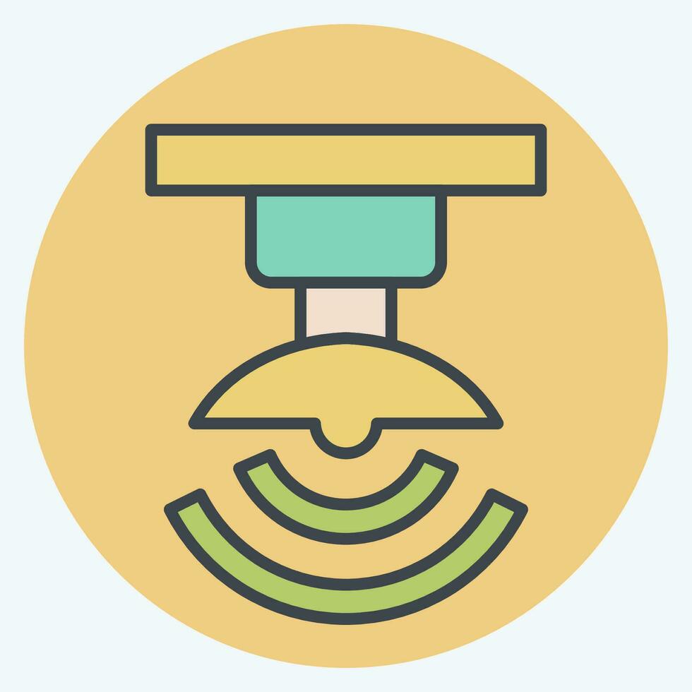 Icon Wireless Signal. related to Satellite symbol. color mate style. simple design editable. simple illustration vector