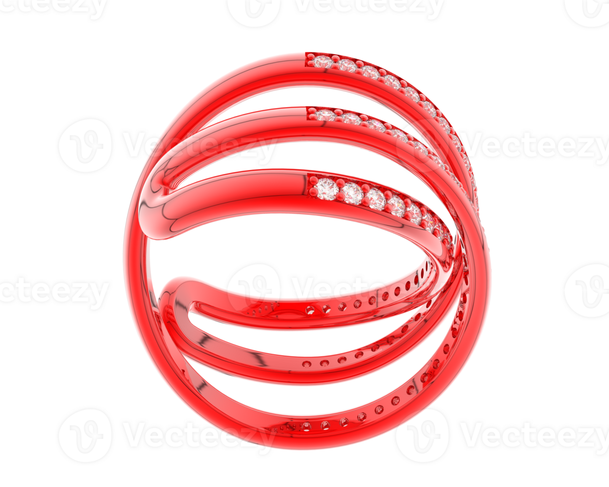 Jewelry isolated on background. 3d rendering - illustration png