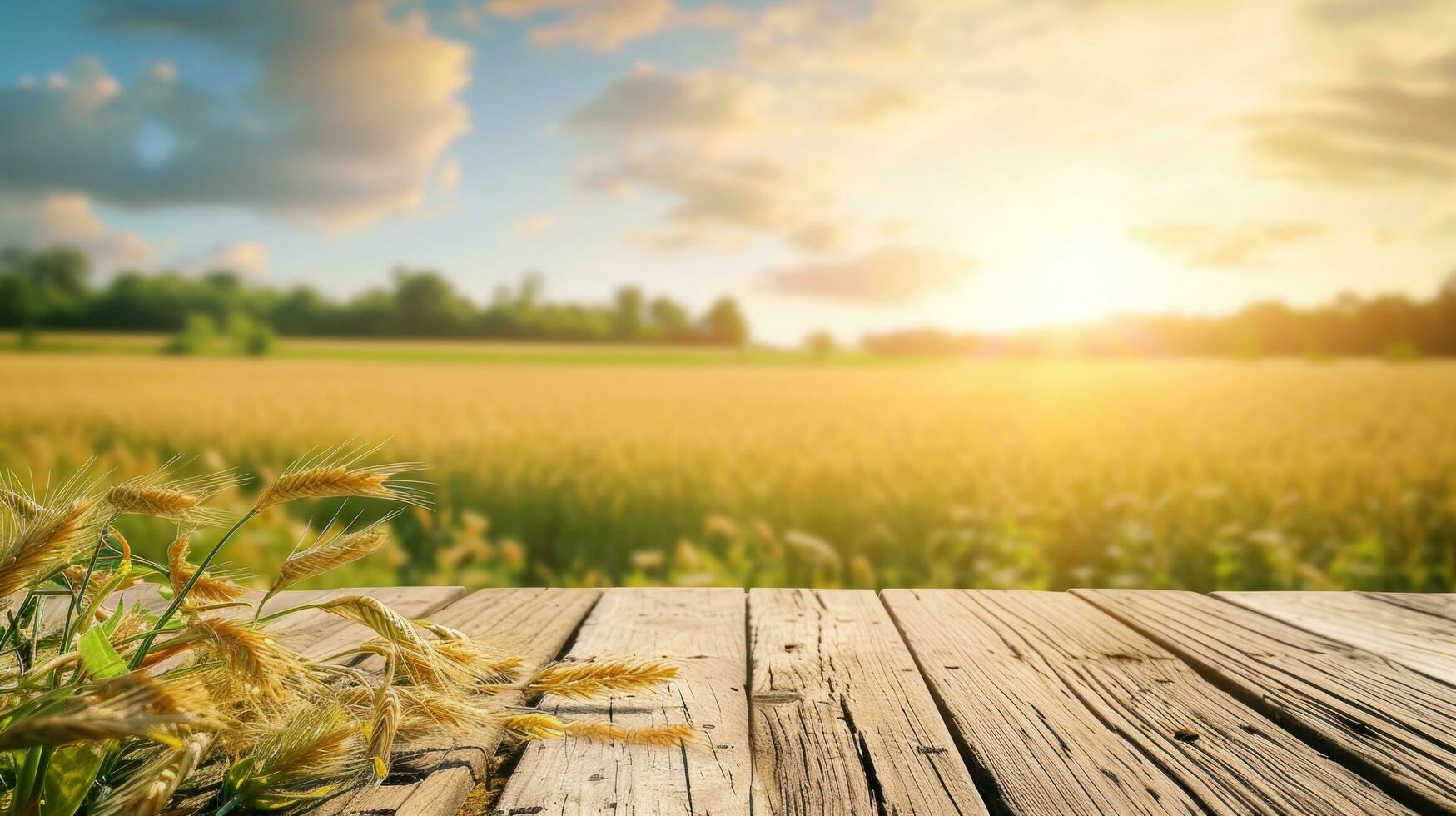 ai generado granja Anuncio antecedentes con Copiar espacio foto