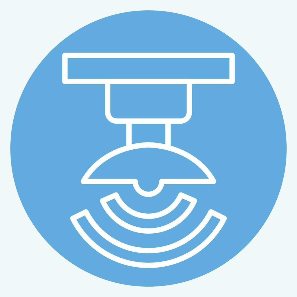 Icon Wireless Signal. related to Satellite symbol. blue eyes style. simple design editable. simple illustration vector