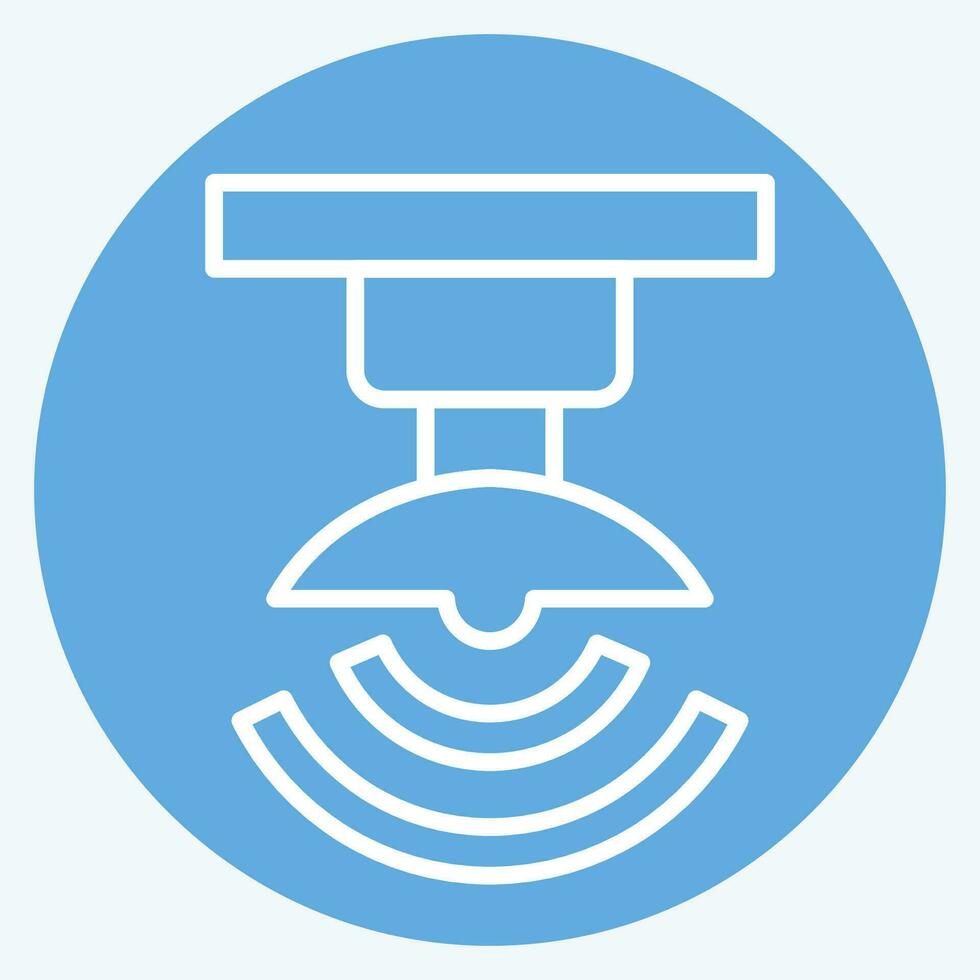 Icon Wireless Signal. related to Satellite symbol. blue eyes style. simple design editable. simple illustration vector