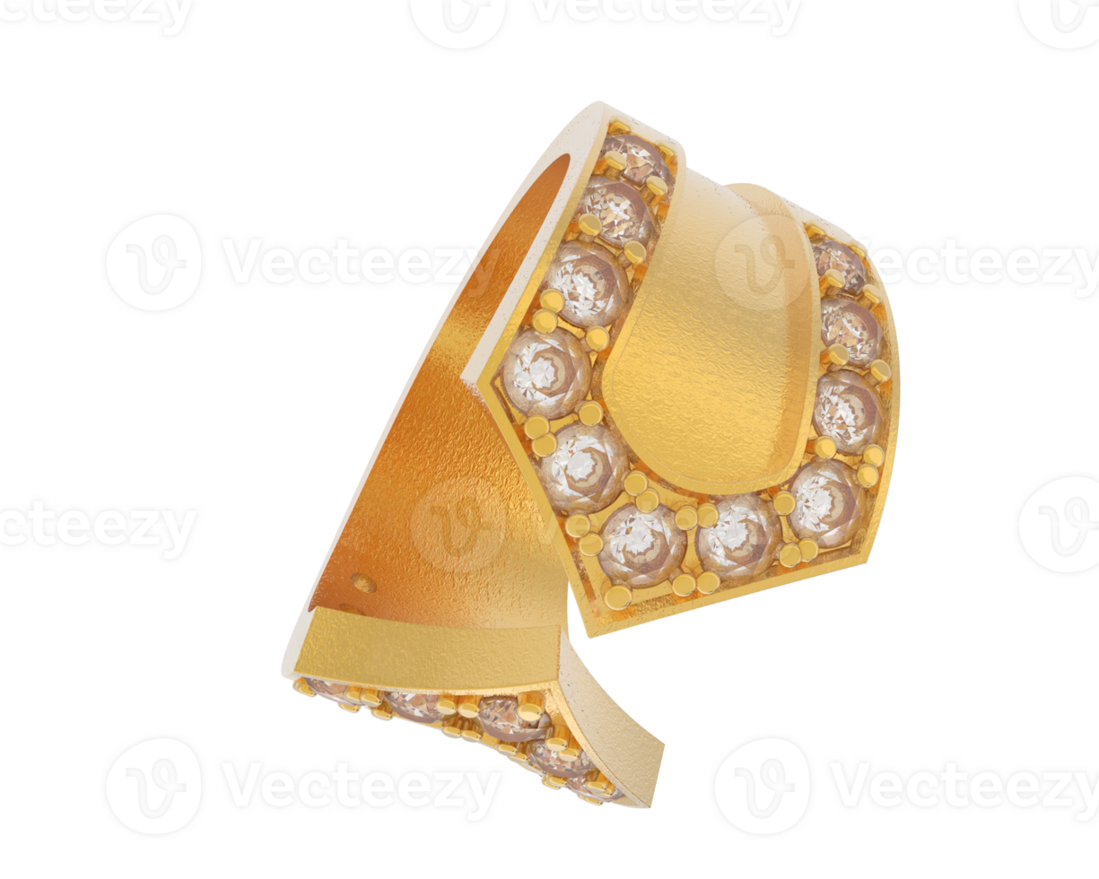 Jewelry isolated on background. 3d rendering - illustration png