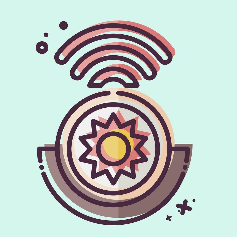 Icon Light Detection Sensor. related to Smart Home symbol. MBE style. simple design editable. simple illustration vector