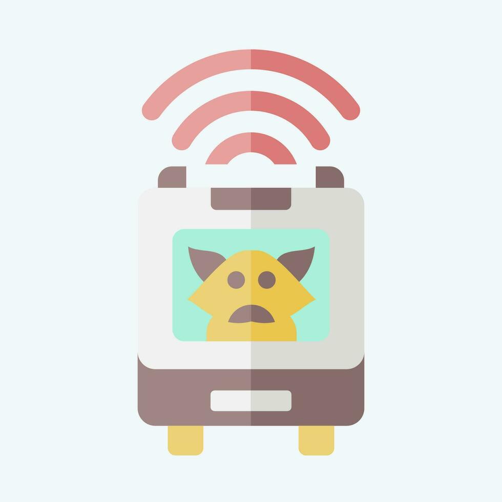 Icon Pet Bag. related to Smart Home symbol. flat style. simple design editable. simple illustration vector