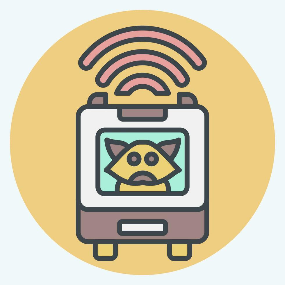 Icon Pet Bag. related to Smart Home symbol. color mate style. simple design editable. simple illustration vector