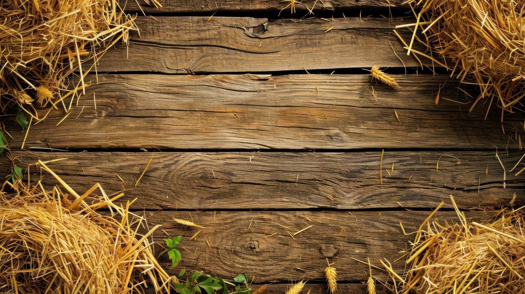 AI generated Farm advertisment background with copy space photo