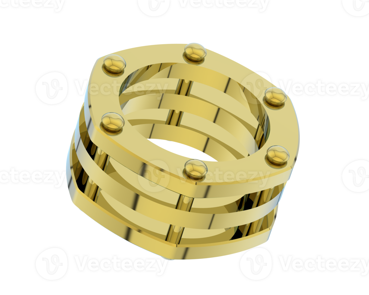 Jewelry isolated on background. 3d rendering - illustration png