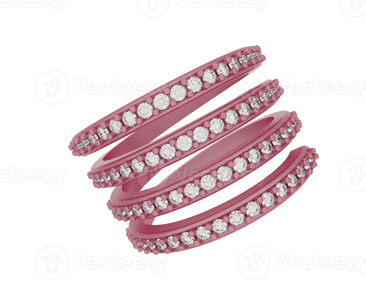 Jewelry isolated on background. 3d rendering - illustration png