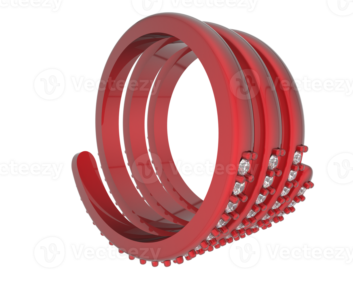Jewelry isolated on background. 3d rendering - illustration png