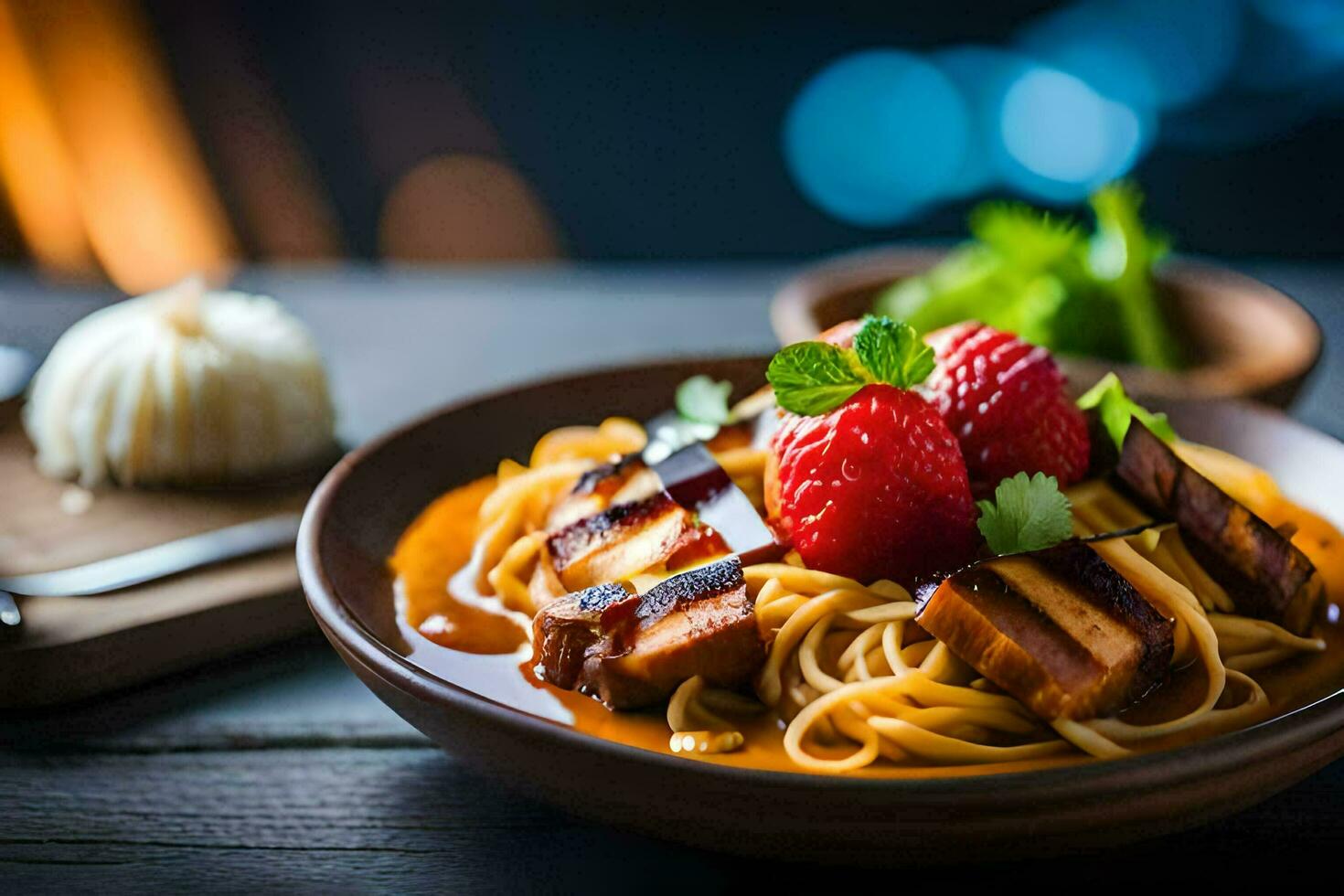 el mejor asiático comida en el Reino Unido. generado por ai foto