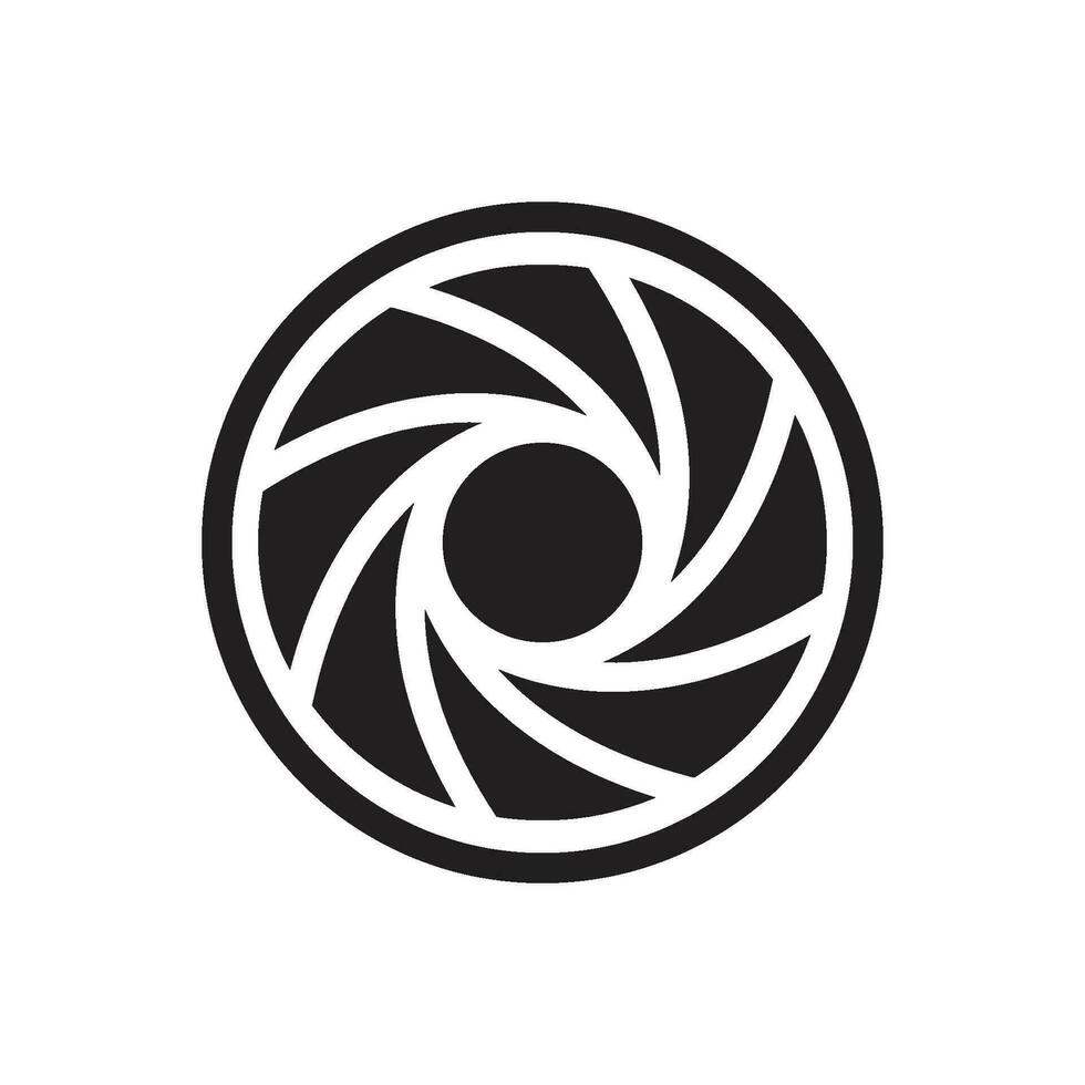camera lens icon vector