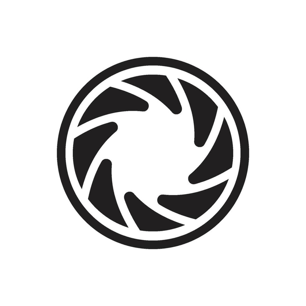camera lens icon vector
