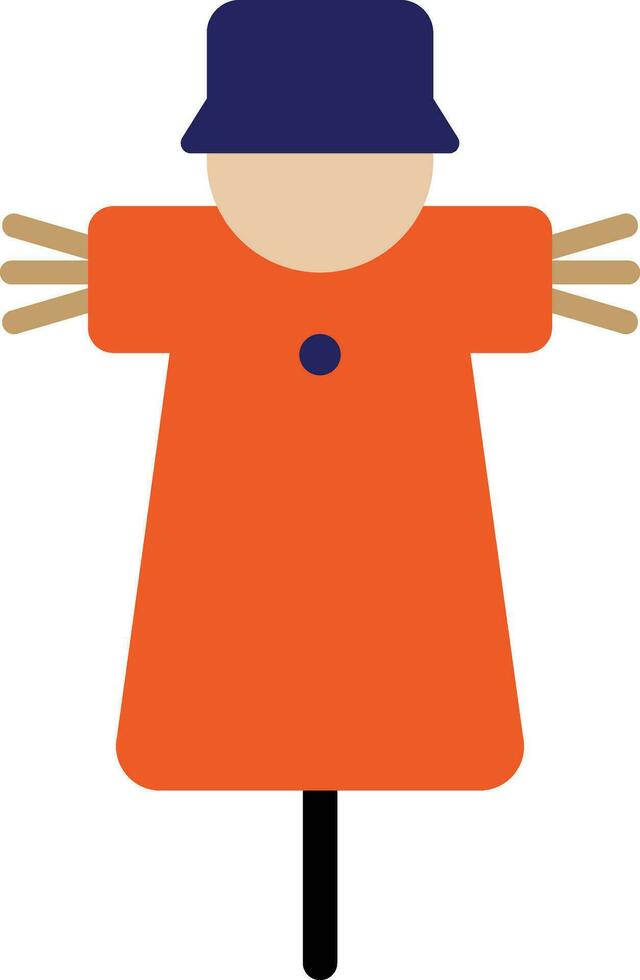 Scarecrow Farming Scary vector