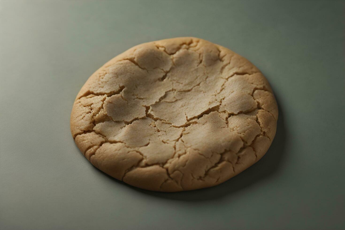 AI generated cookies on gray background. Close up. Selective focus. ai generative photo