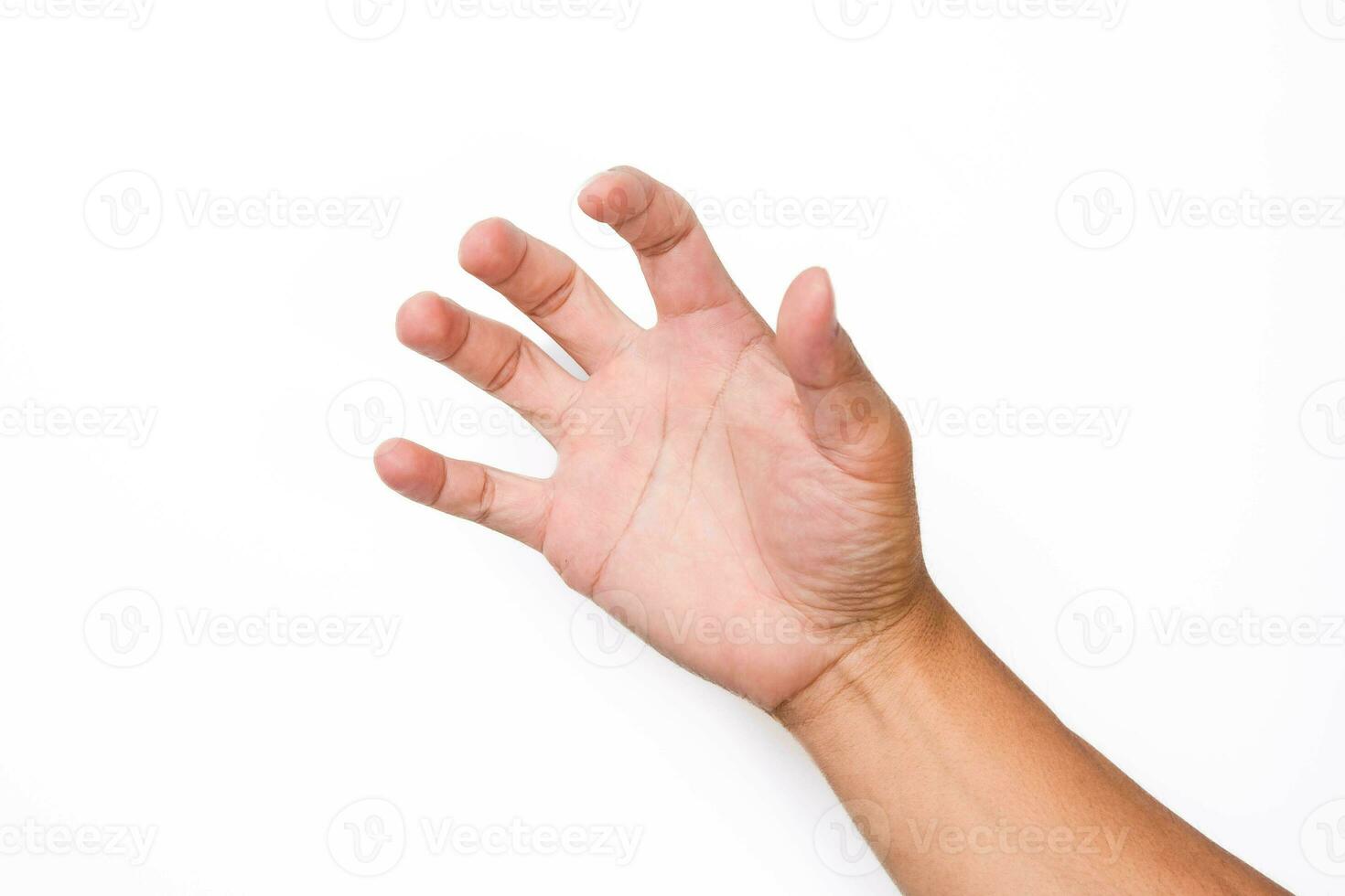 Close up of male hand reaching out ready to help or receive isolated on pink background. Helping hand outstretched for salvation. photo