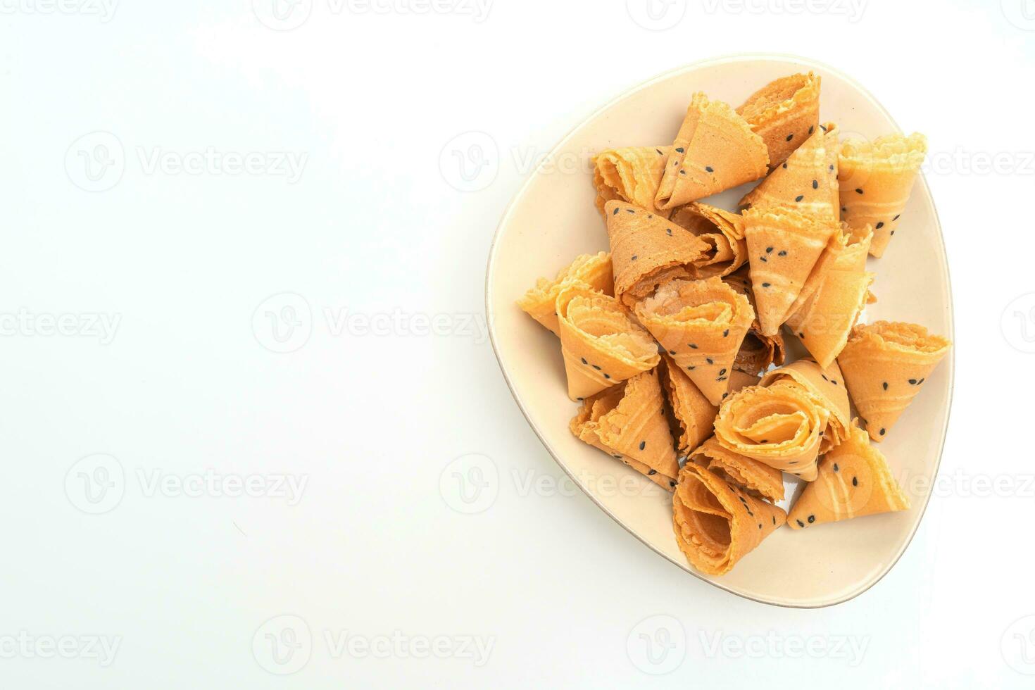 crispy coconut roll - Asian snack photo