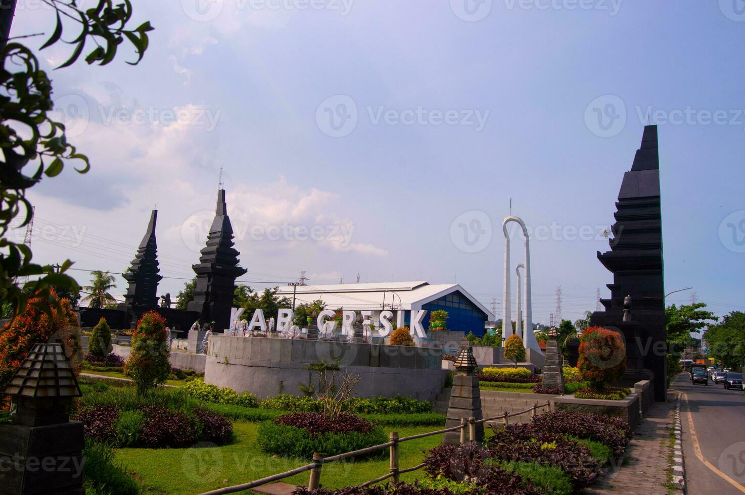 view of the garden on the Gresik border photo