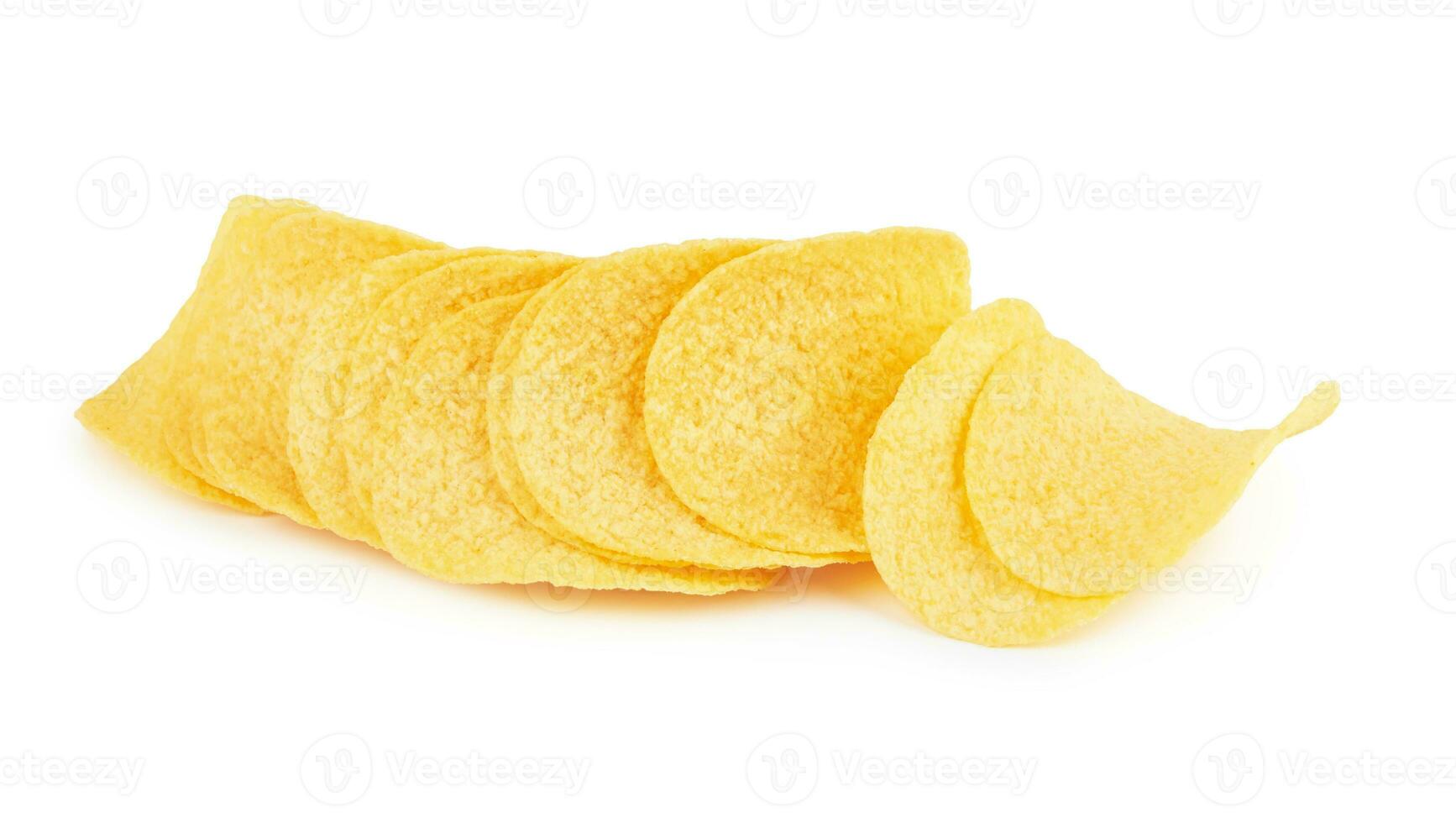 Potato chips isolated photo