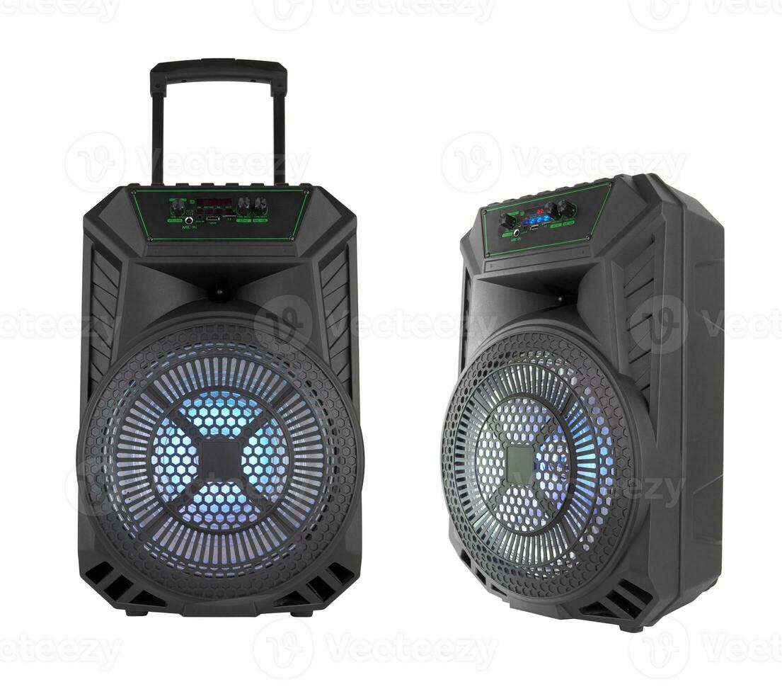 Portable speaker isolated photo