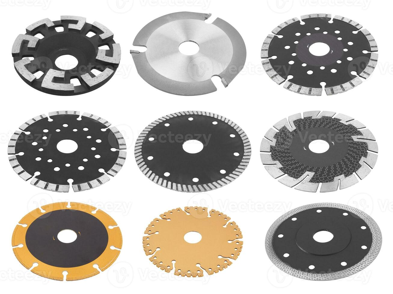 Circilar saw blades isolated photo