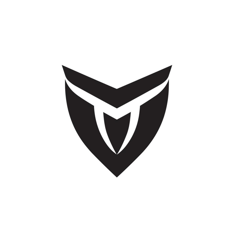 AI generated Personal data security firm monochrome line logo. Protecting data. Design element. Ai art for corporate branding, blue chips stocks vector