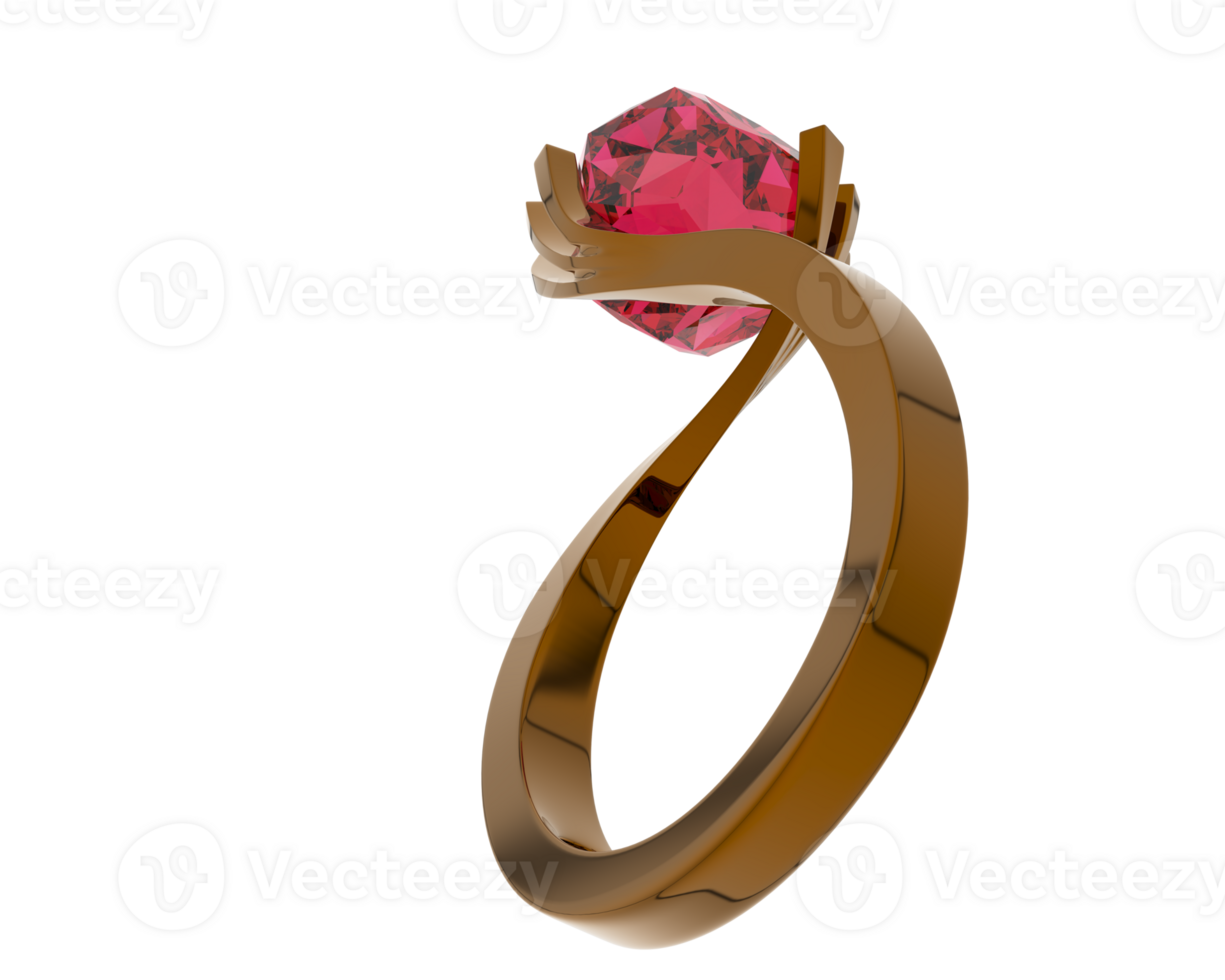 Jewelry isolated on background. 3d rendering - illustration png