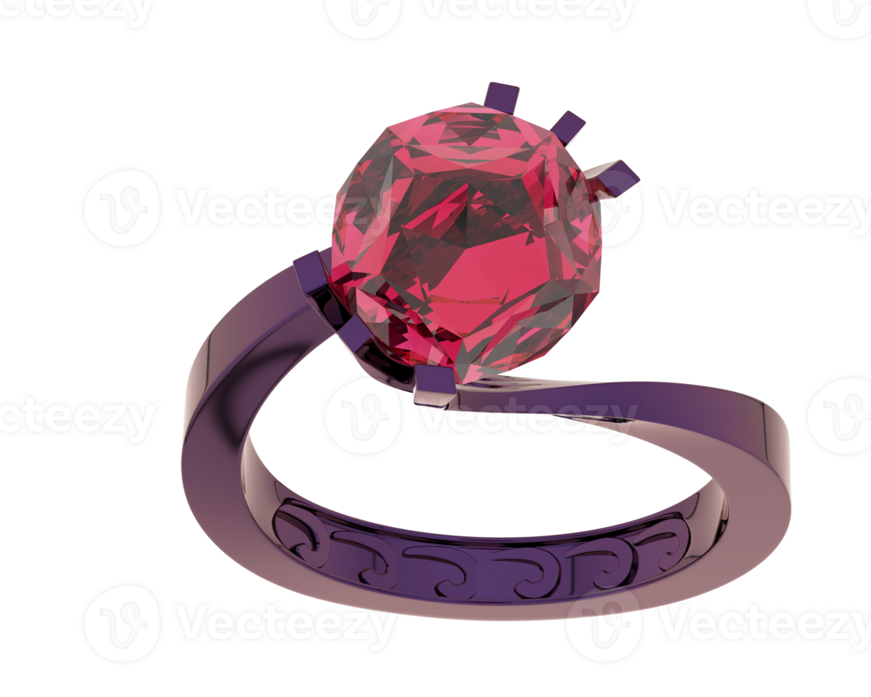 Jewelry isolated on background. 3d rendering - illustration png
