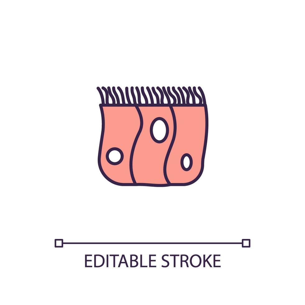 2D simple editable epithelial stem cells icon representing cell therapy, isolated vector, thin line illustration. vector