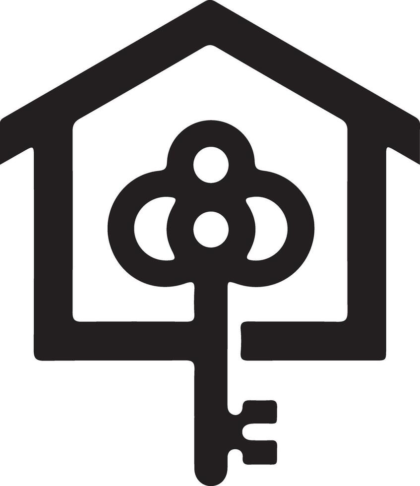 Brand logo for holiday rental company vector