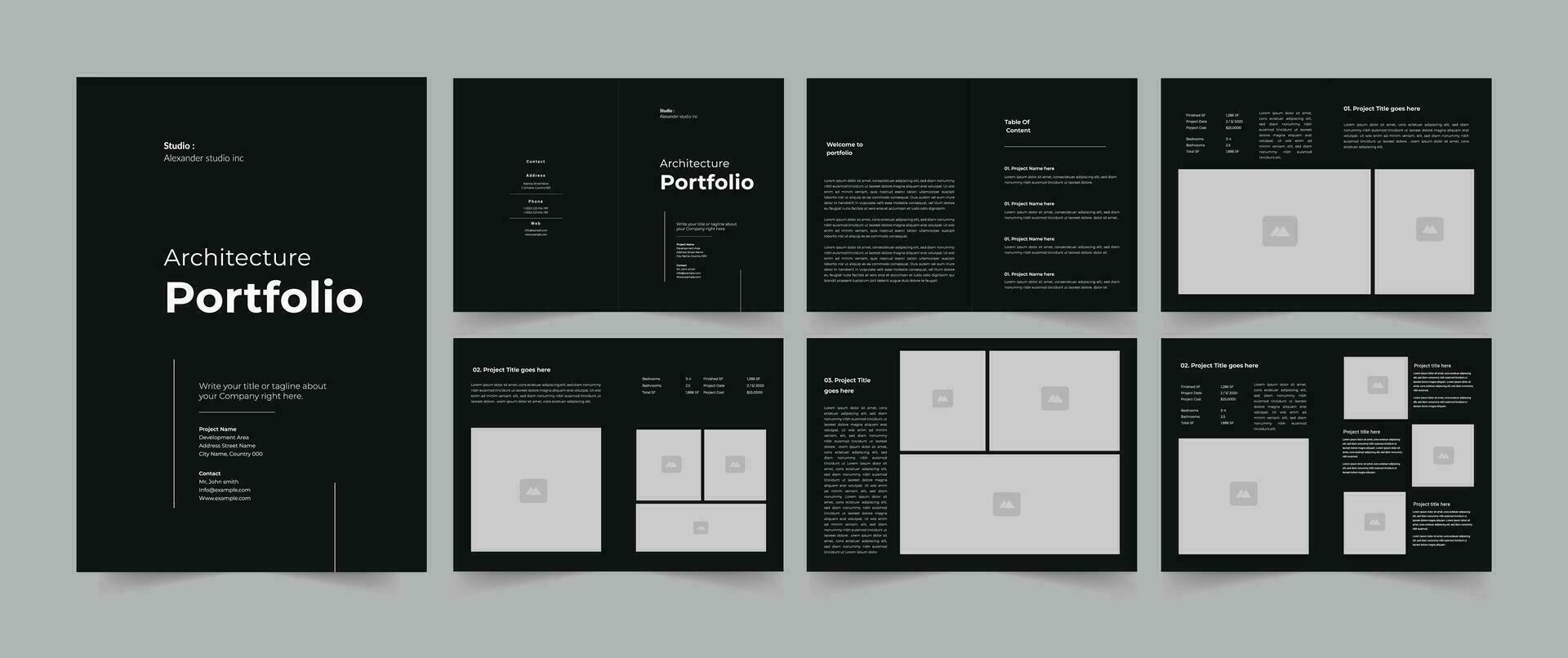 Creative Portfolio Template vector