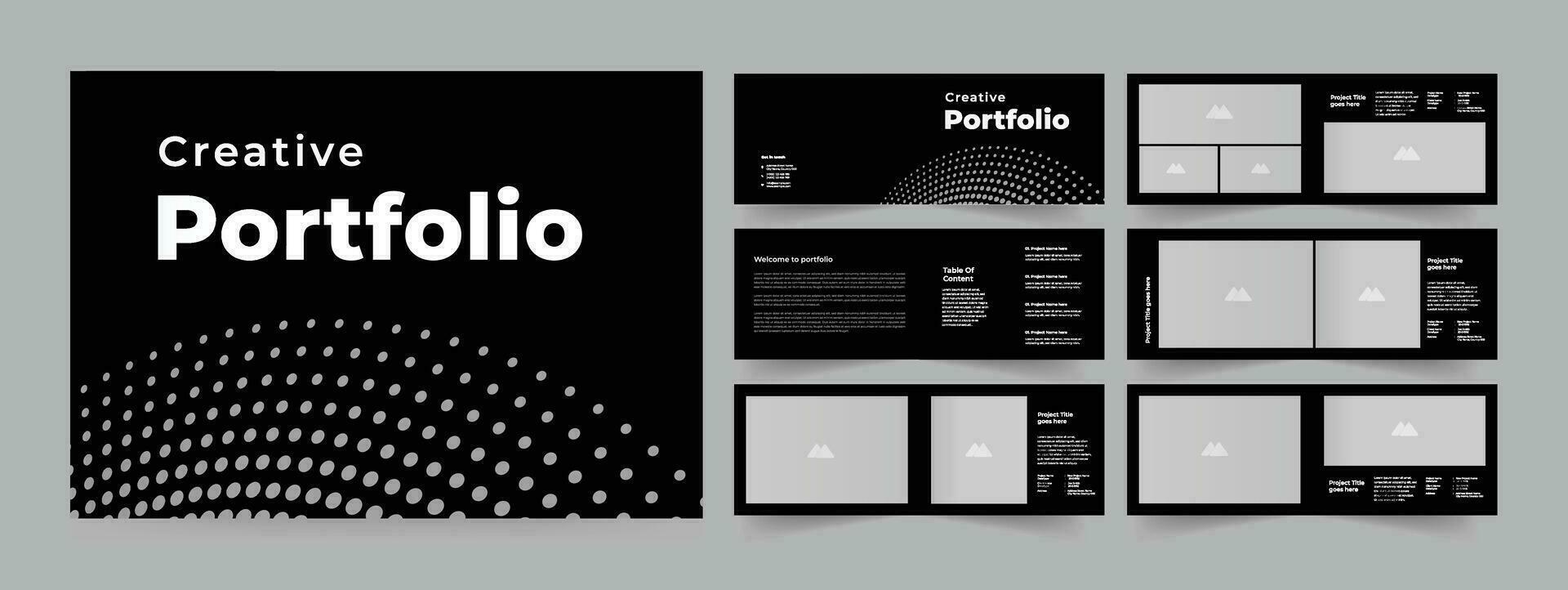 Portfolio Architecture Portfolio Layout Design vector