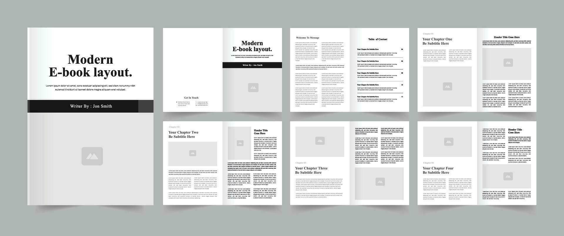 moderno libro electronico diseño modelo vector