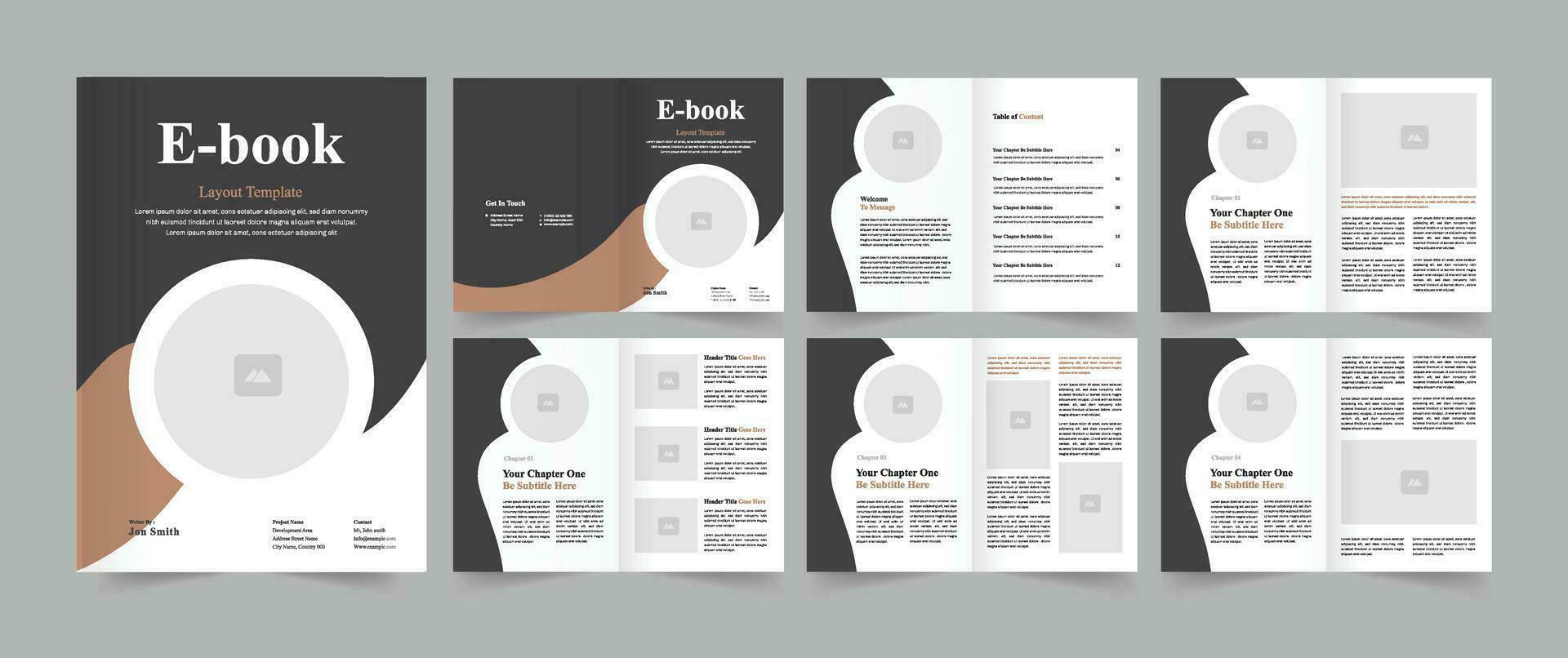 eBook Layout Template 36603220 Vector Art at Vecteezy