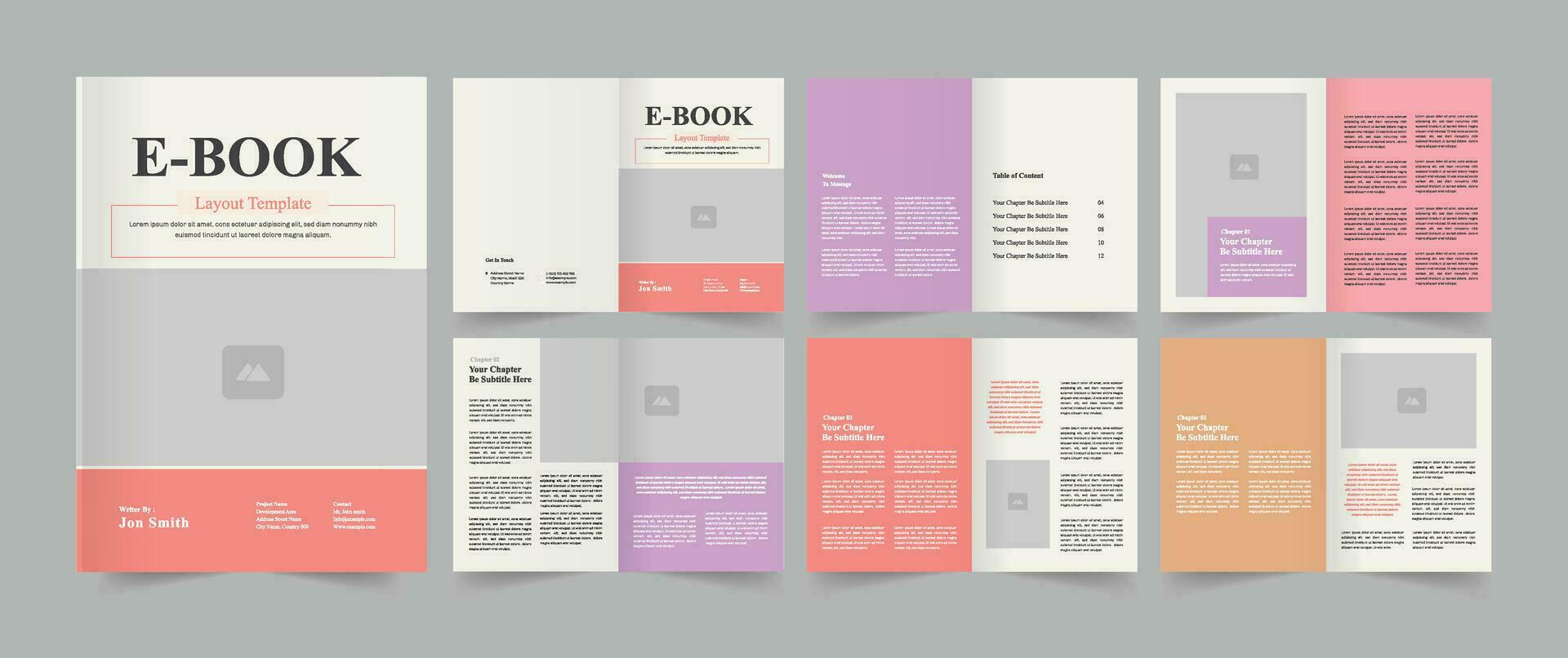 eBook design Template vector