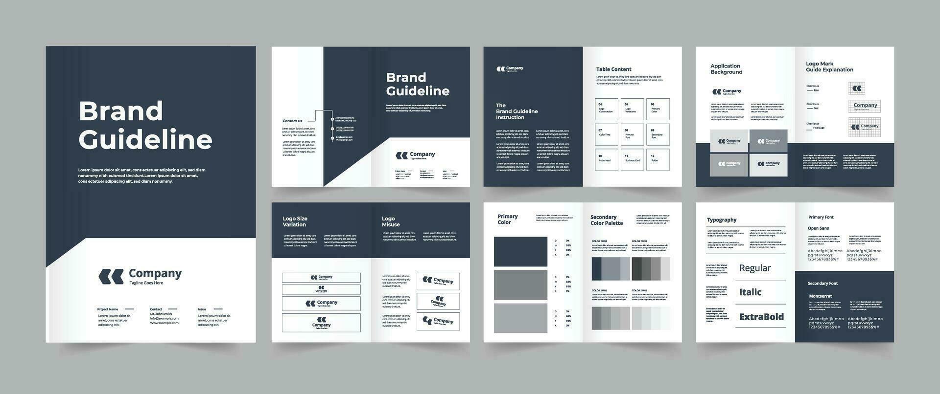 Brand guidelines design vector