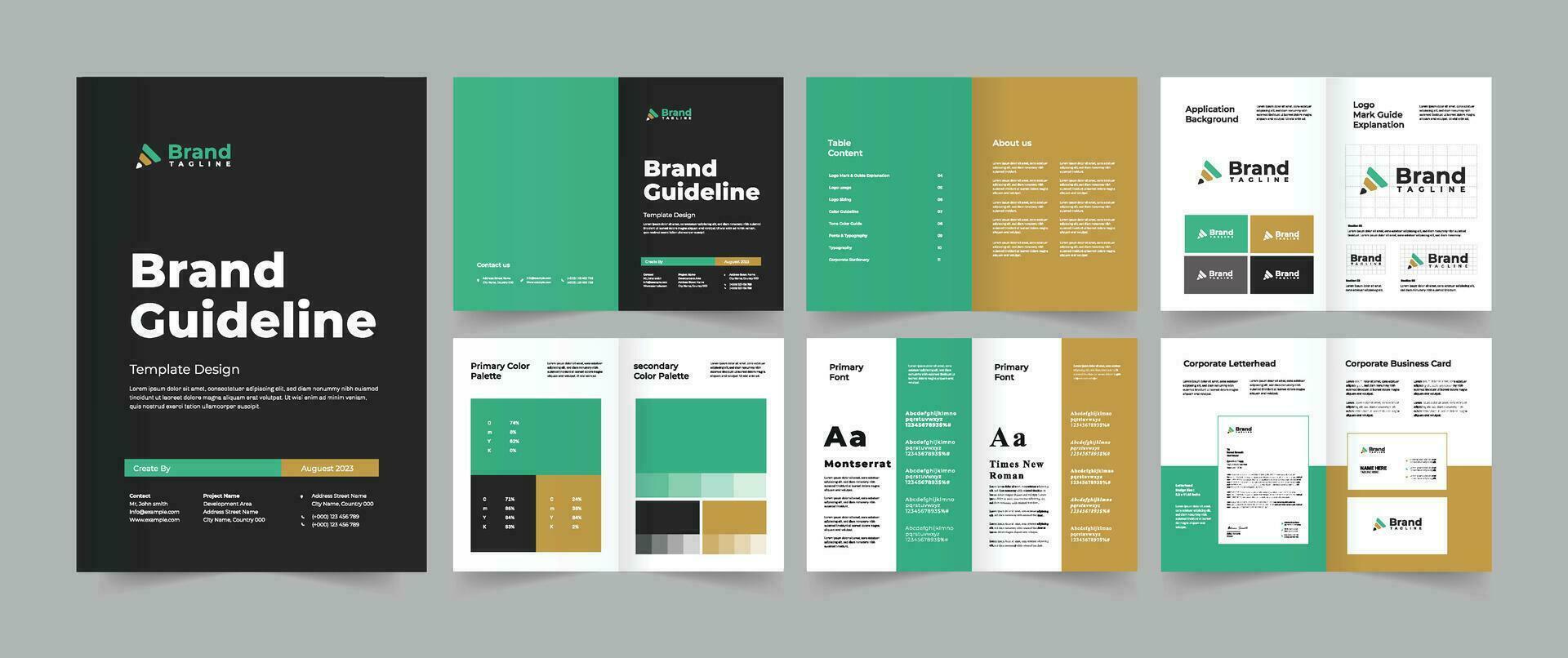 Brand Guideline Template vector