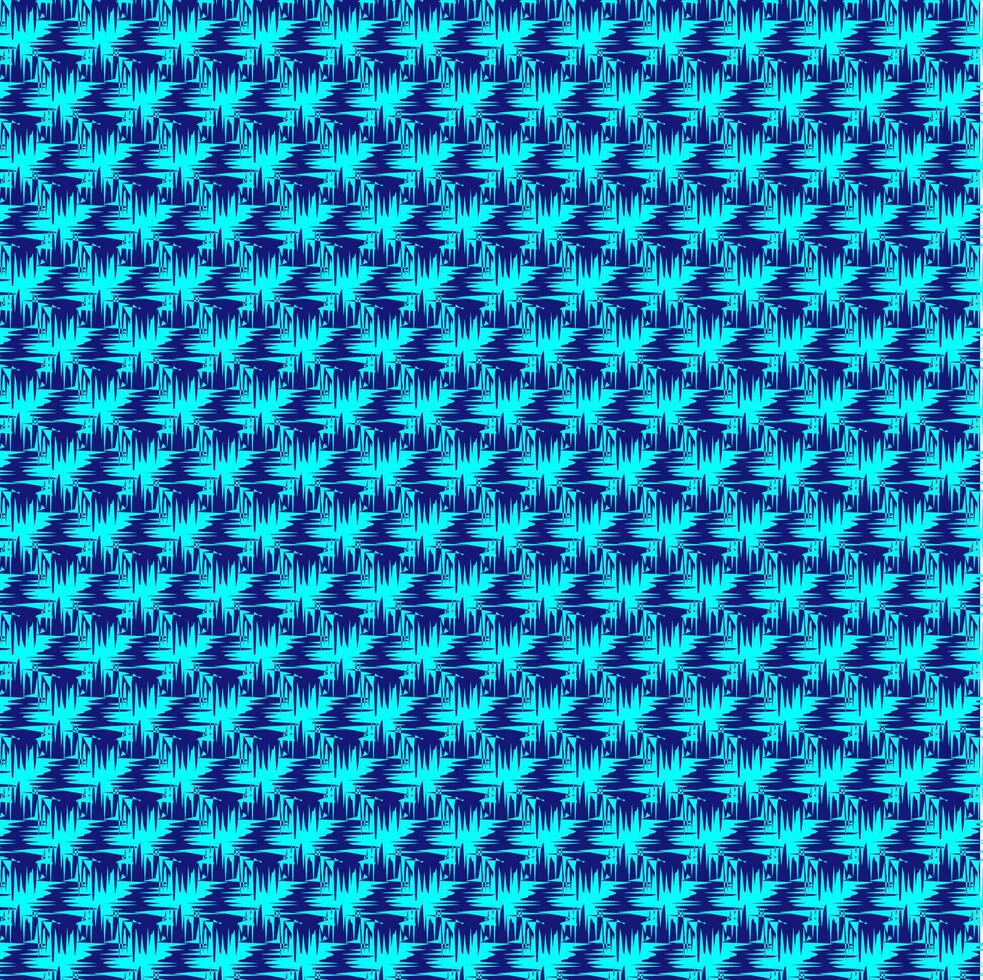Blue monochromatic seamless texture with original abstract pattern vector