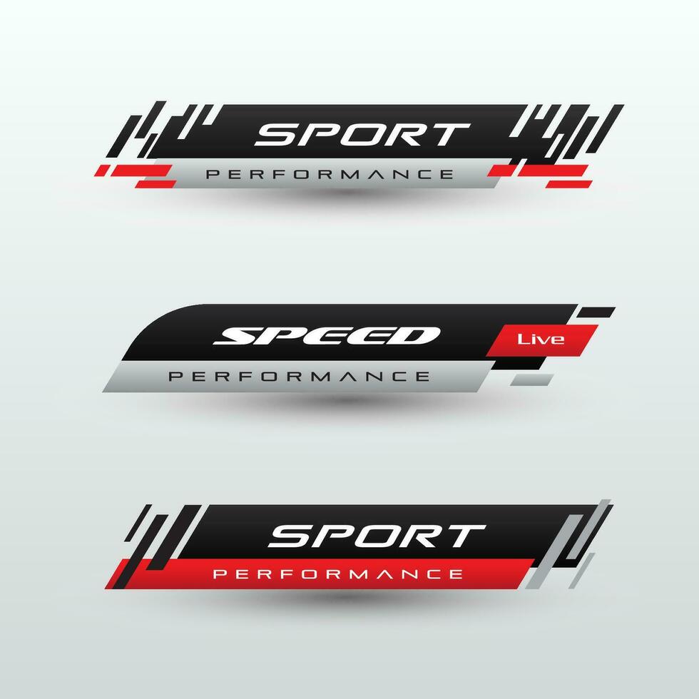 Set banners and lower thirds for banner Bars. Sport News. Streaming Video vector