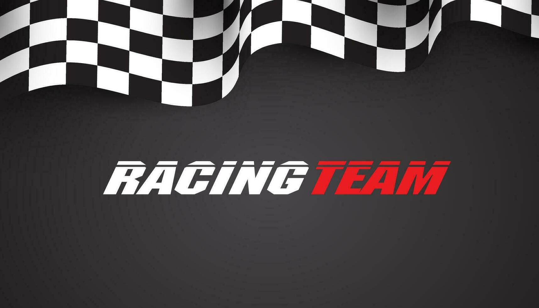 Checkered flag along the edges on Black  background. Racing flag. Banner for sport racing vector