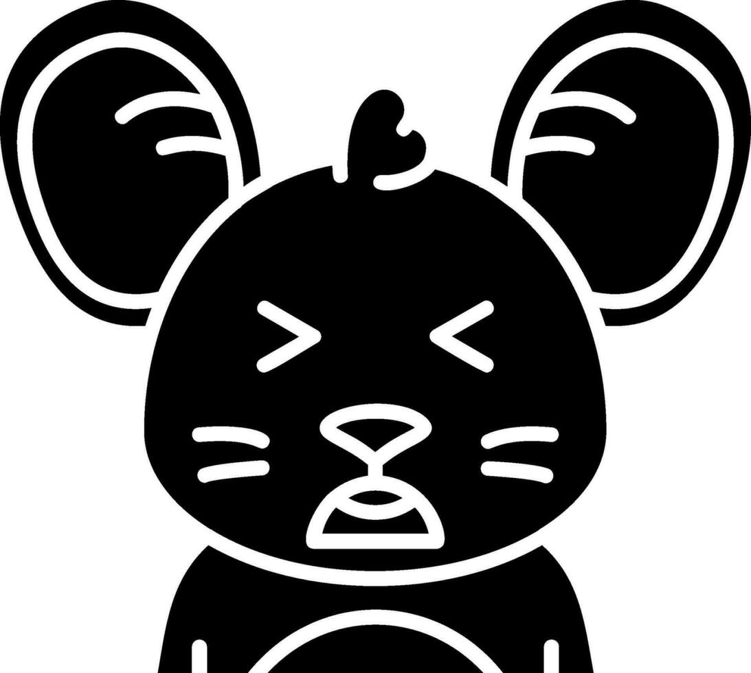 Anguish Glyph Icon vector