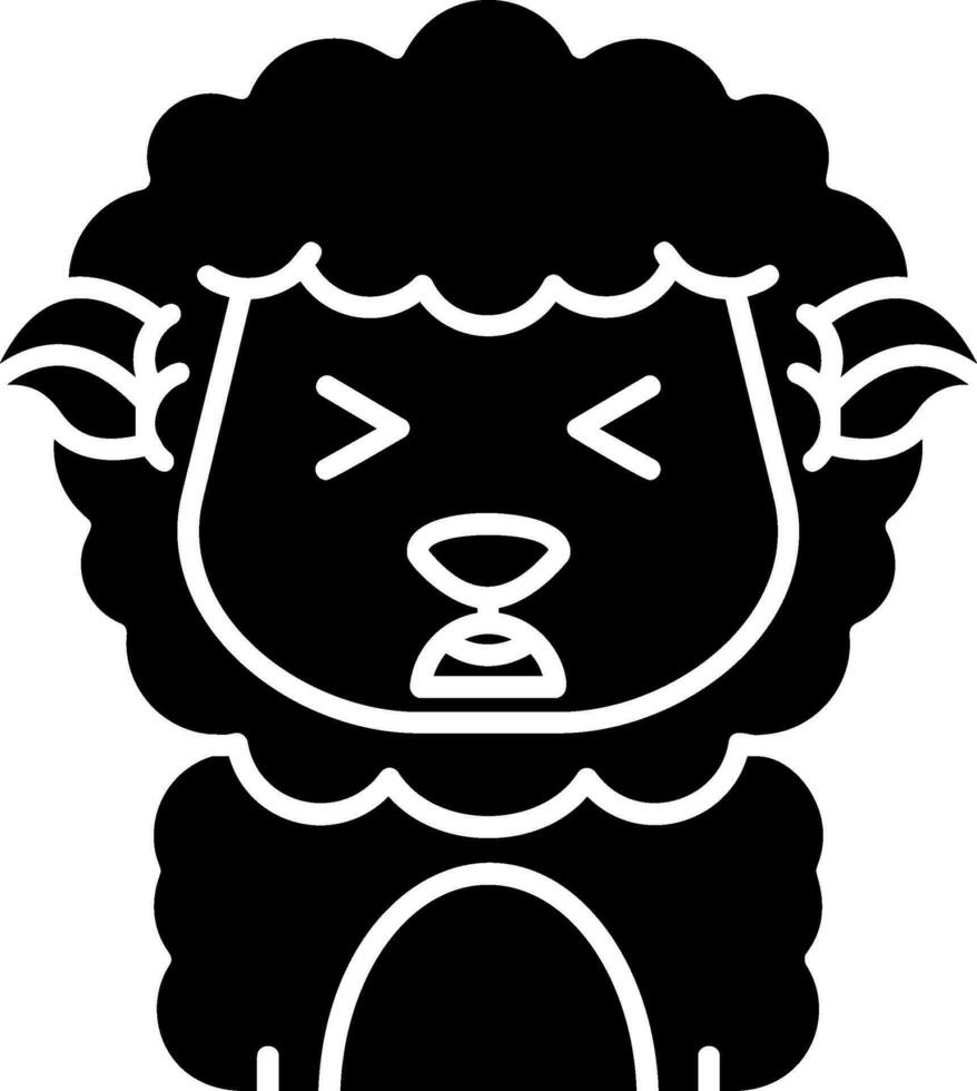 Anguish Glyph Icon vector