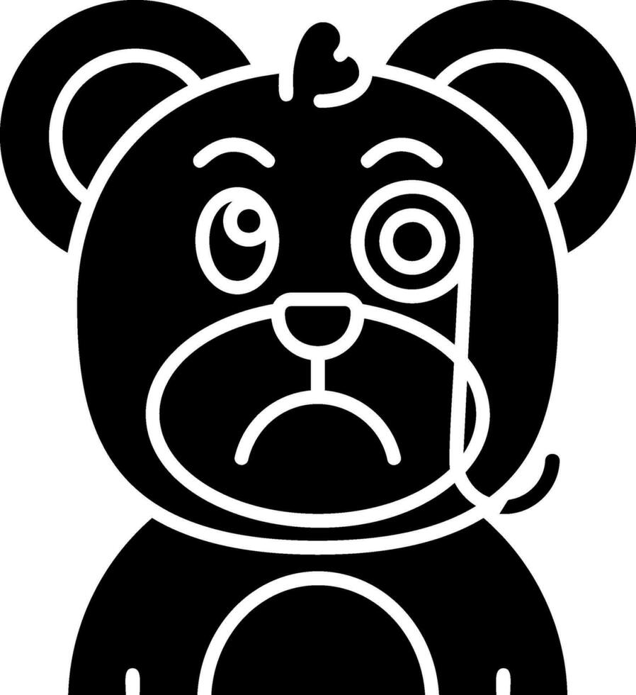 Detective Glyph Icon vector