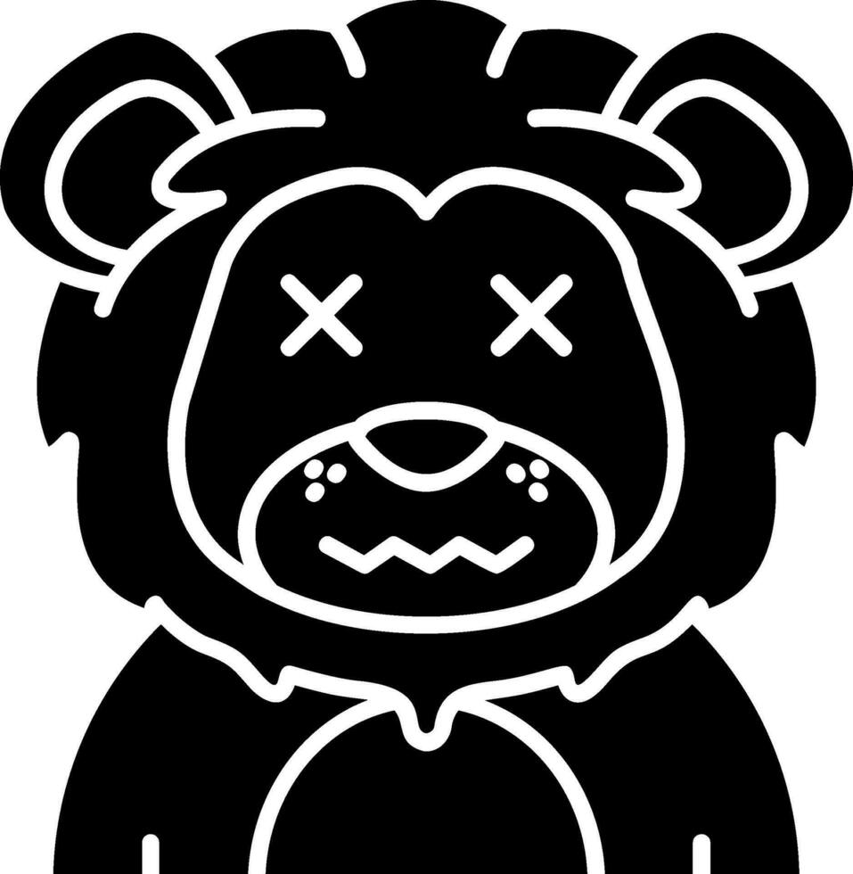 Dead Glyph Icon vector