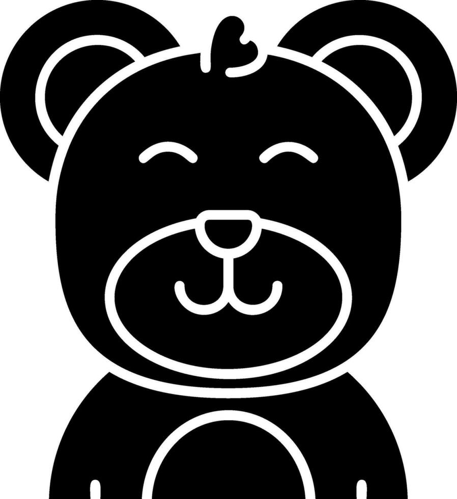 Happy Glyph Icon vector