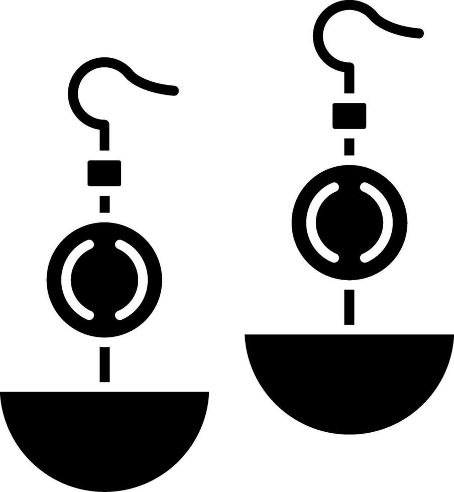 Earrnings Glyph Icon vector