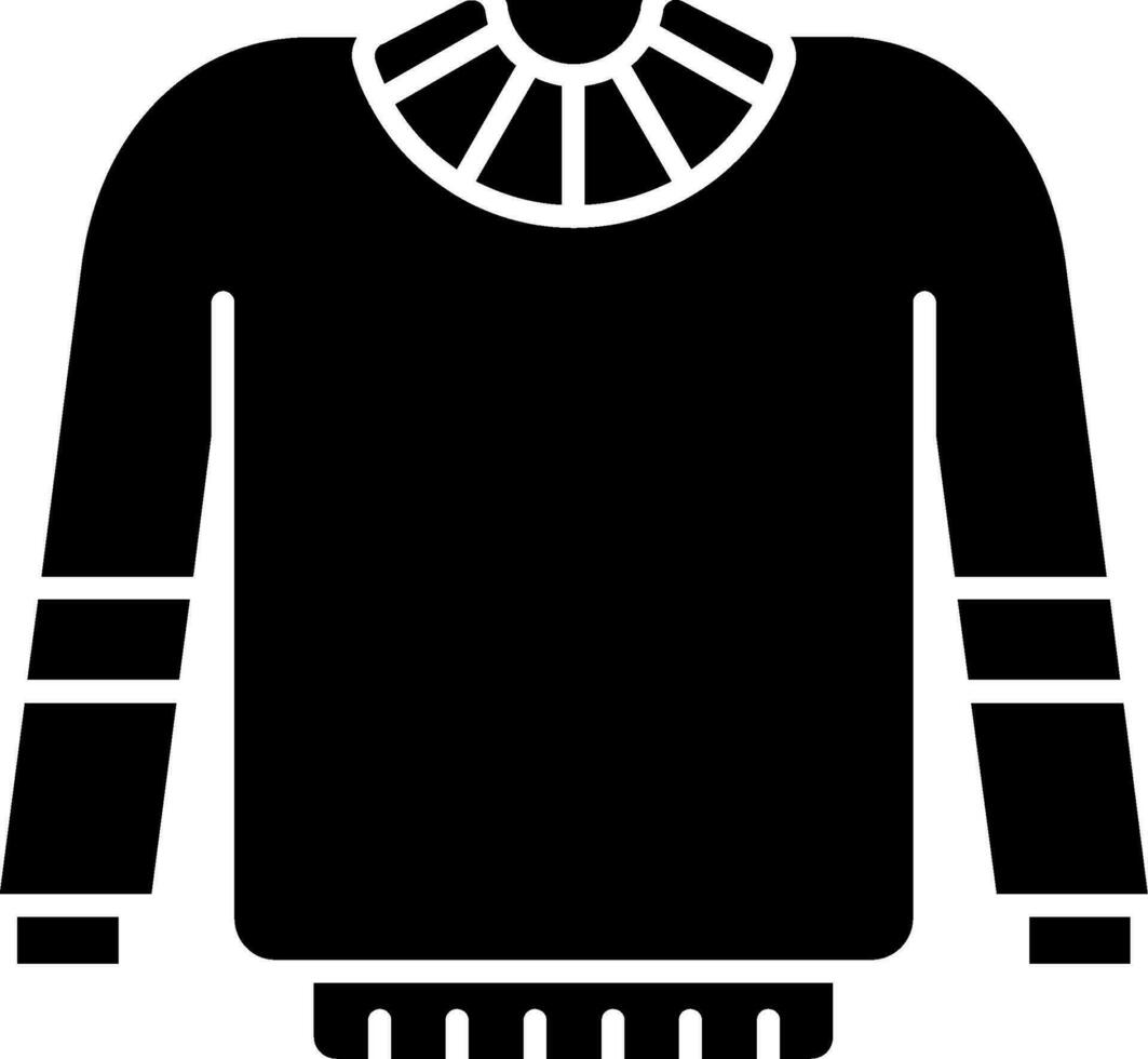 Sweater Glyph Icon vector